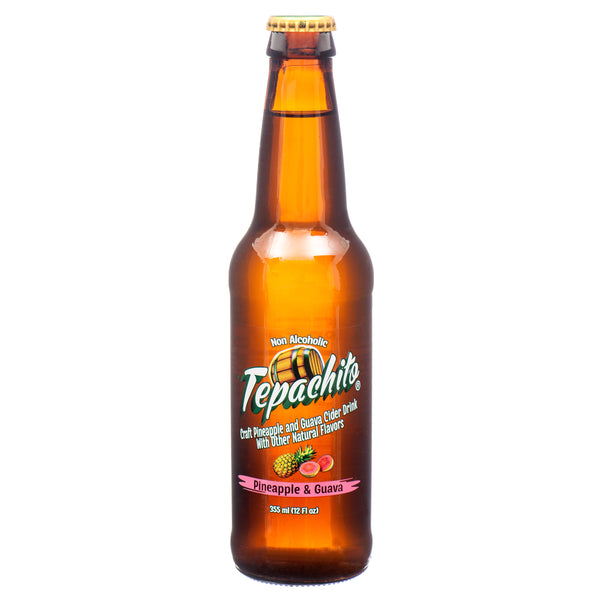 Tepachito Pineapple & Guava Cider, 12 oz (24 Pack)