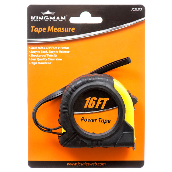 Kingman Measuring Tape, 16' (24 Pack)