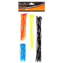 Kingman Cable Ties 75Pcs W/Asst Size & Colors (24 Pack)