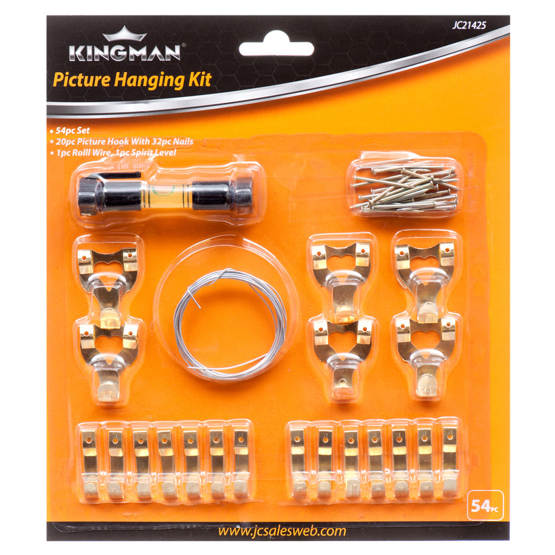 Kingman Picture Frame Hanging Kit 54Pcs (24 Pack)