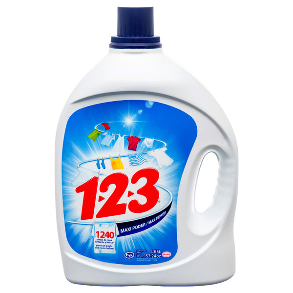 123 Liquid Laundry Detergent, Original, 4.6 L (4 Pack)