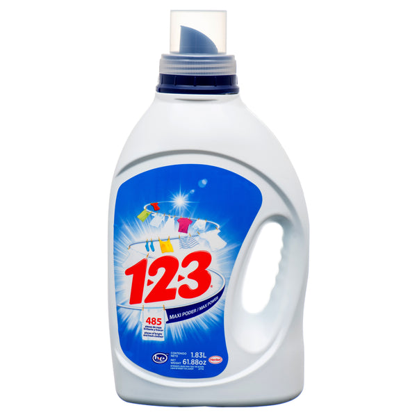 123 Liquid Laundry Detergent, Original, 1.8 L (9 Pack)
