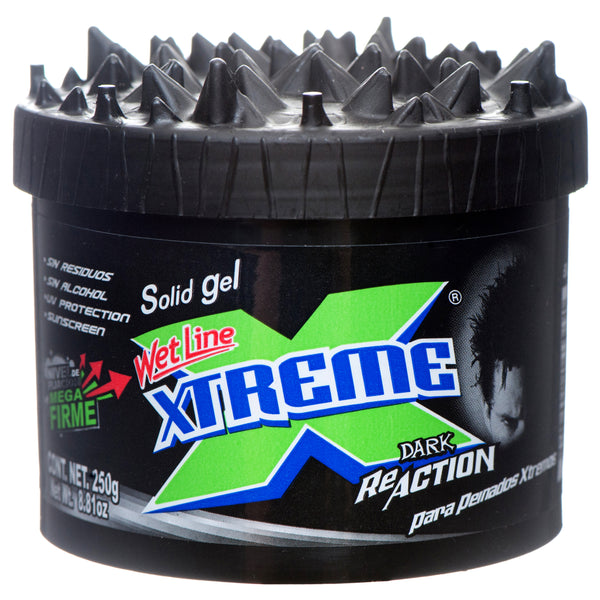 Xtreme Hair Gel Dark Black 8.8Z (12 Pack)