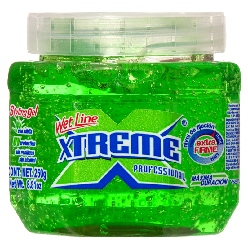 Xtreme Hair Gel Small Green 8.8Z (24 Pack)