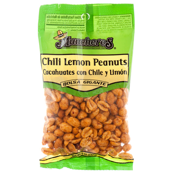 Muncheros Chili Lemon Peanuts, 5 oz (12 Pack)