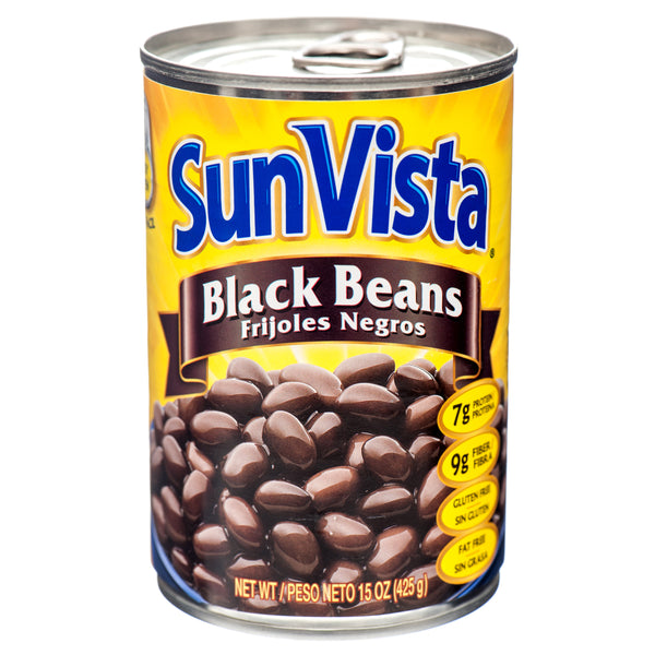 Sun Vista Canned Black Beans, 15 oz (12 Pack)