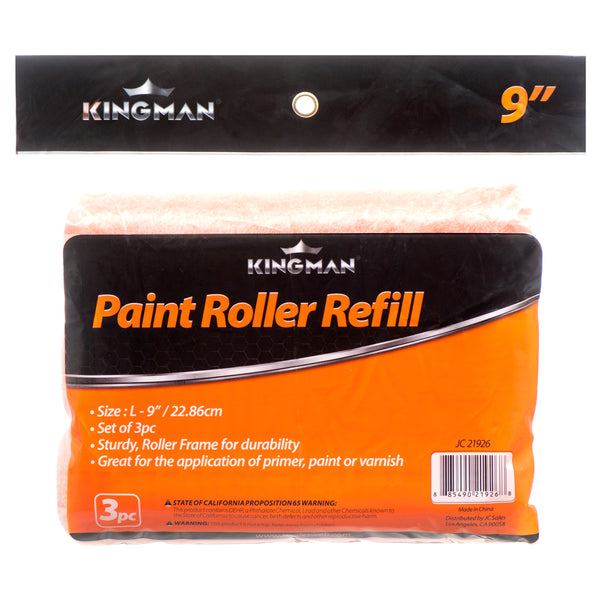 Kingman Paint Roller Cover 9" 3Pcs (24 Pack)