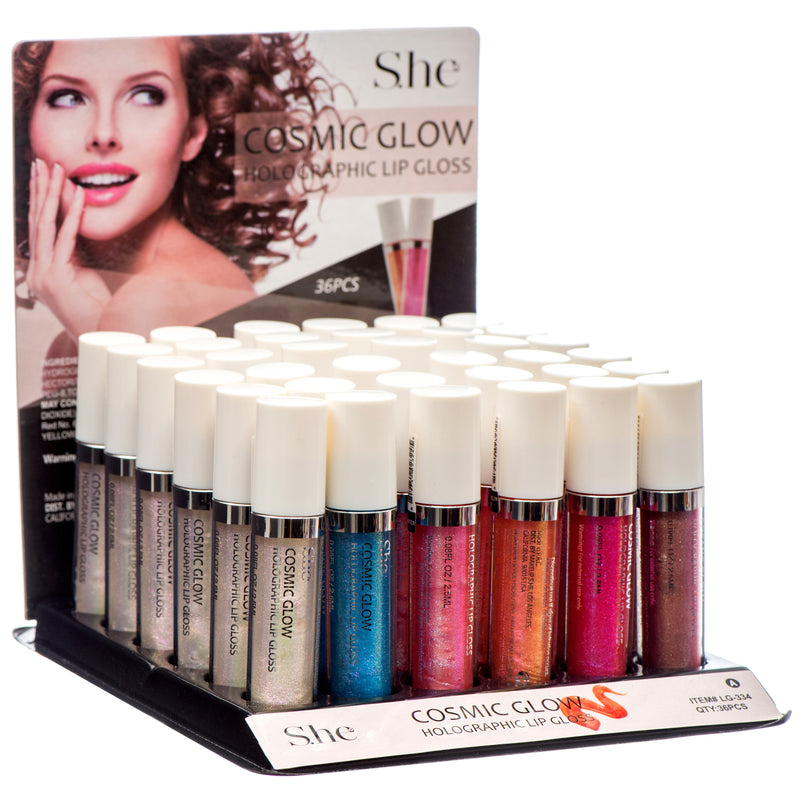 She Holographic Lip Gloss 6 Asst Color