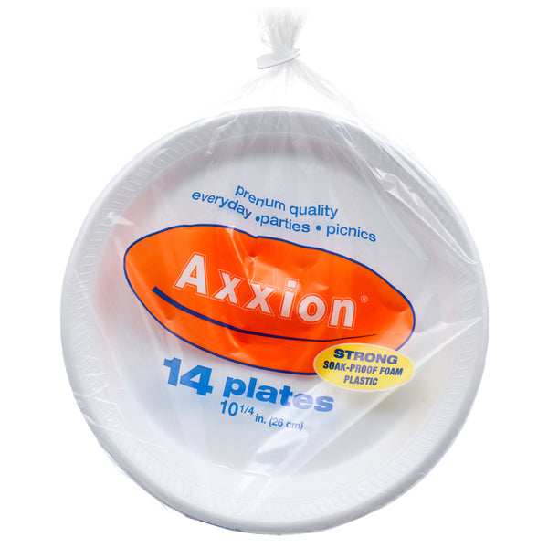 Axxiom Foam 10" Plates, 14 Count (40 Pack)