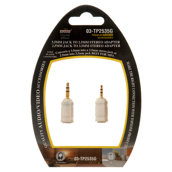 Stereo Adapter 2Pc 2.5 & 3.5Mm (12 Pack)