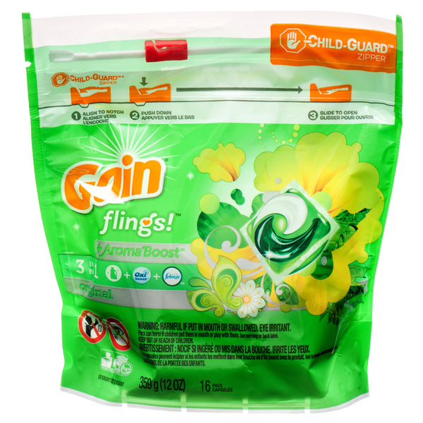 Gain Flings 3 In 1 Original 16 Ct (6 Pack)