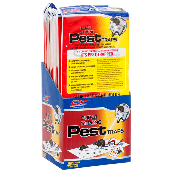 PIC Pest Glue Traps, 4 Count (24 Pack)