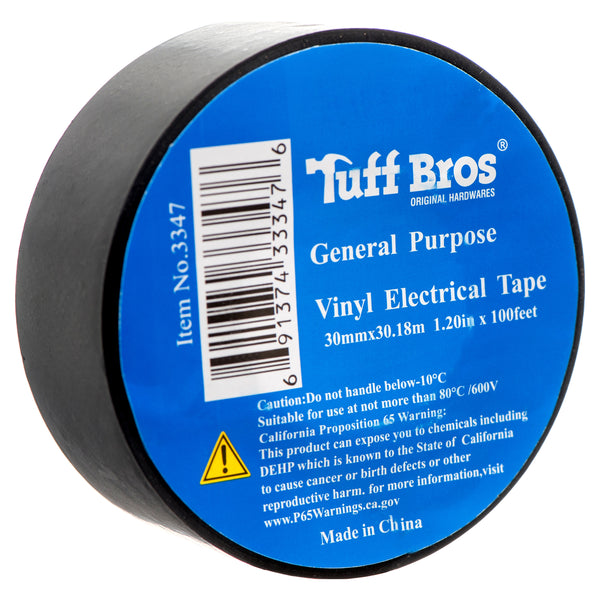 Electric Tape 1.25"X33 Yds "Tuff Built" (36 Pack)