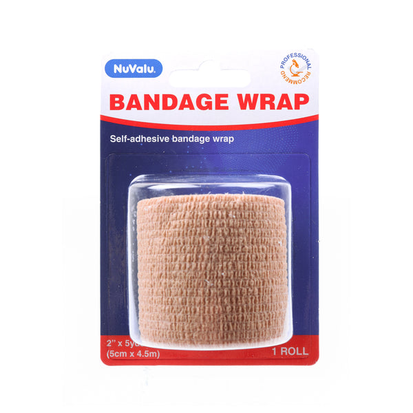 NuValu Cohesive Bandage, Beige, 2" x 15' (36 Pack)