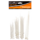 Kingman Cable Tie 100Pcs Asst Size White (24 Pack)