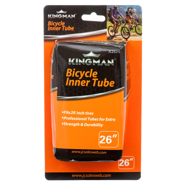 Kingman Bicycle Inner Tube, 26" x 41mm (24 Pack)