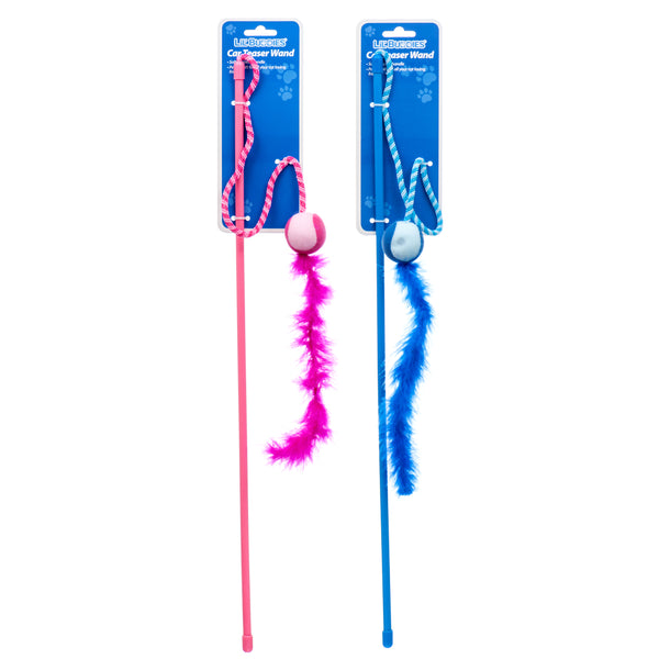 Lil' Buddies Cat Toy Wand 22" (24 Pack)