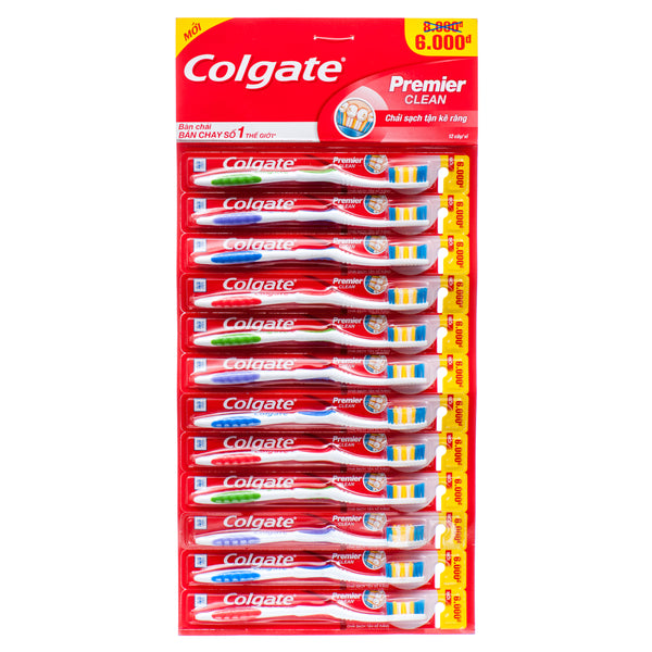 Colgate Toothbrush Premier Medium (12 Pack)