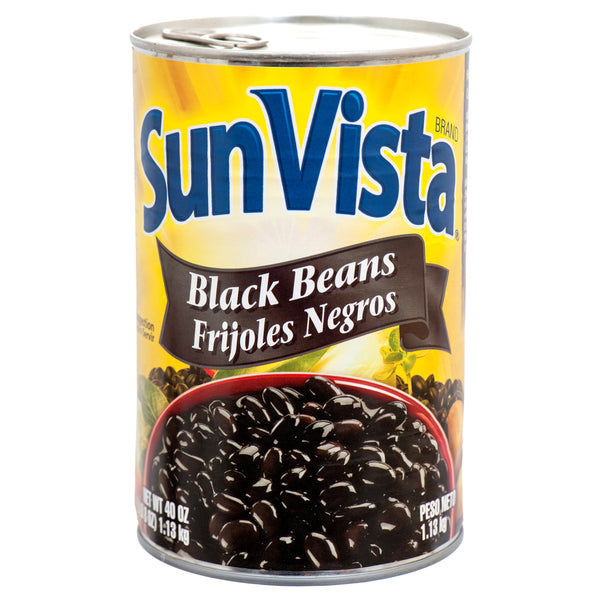 Sun Vista Canned Black Beans, 40 oz (12 Pack)