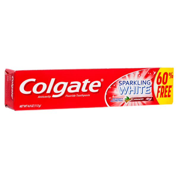 Colgate Toothpaste 2.5 Oz + 60% Free White Cinnamon (24 Pack)