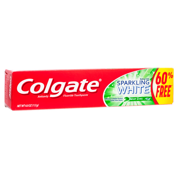 Colgate 2.5 Oz + 60% Free Sparkling White Mint (24 Pack)