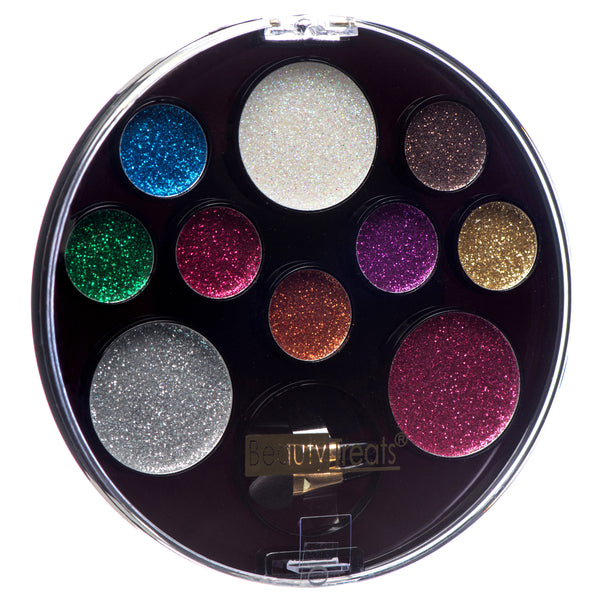 Beauty Treats 10 Color Perfect Glitter Palette (12 Pack)