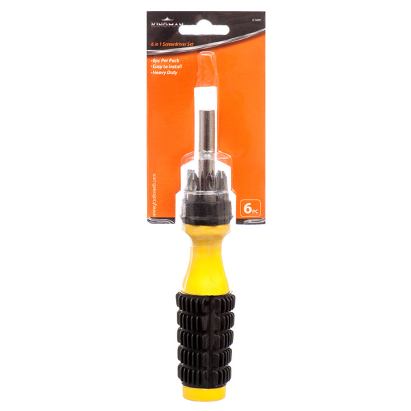 Kingman Screwdriver 6 In 1 (24 Pack)