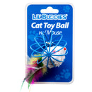 Lil' Buddies Cat Toy Ball W/Little Mouse (24 Pack)