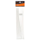 Kingman Cable Tie 0.2" X 13.8" 25Pcs White (24 Pack)
