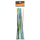 Kingman Cable Tie 0.2" X 13.8" 25Pcs W/Asst Colors (24 Pack)