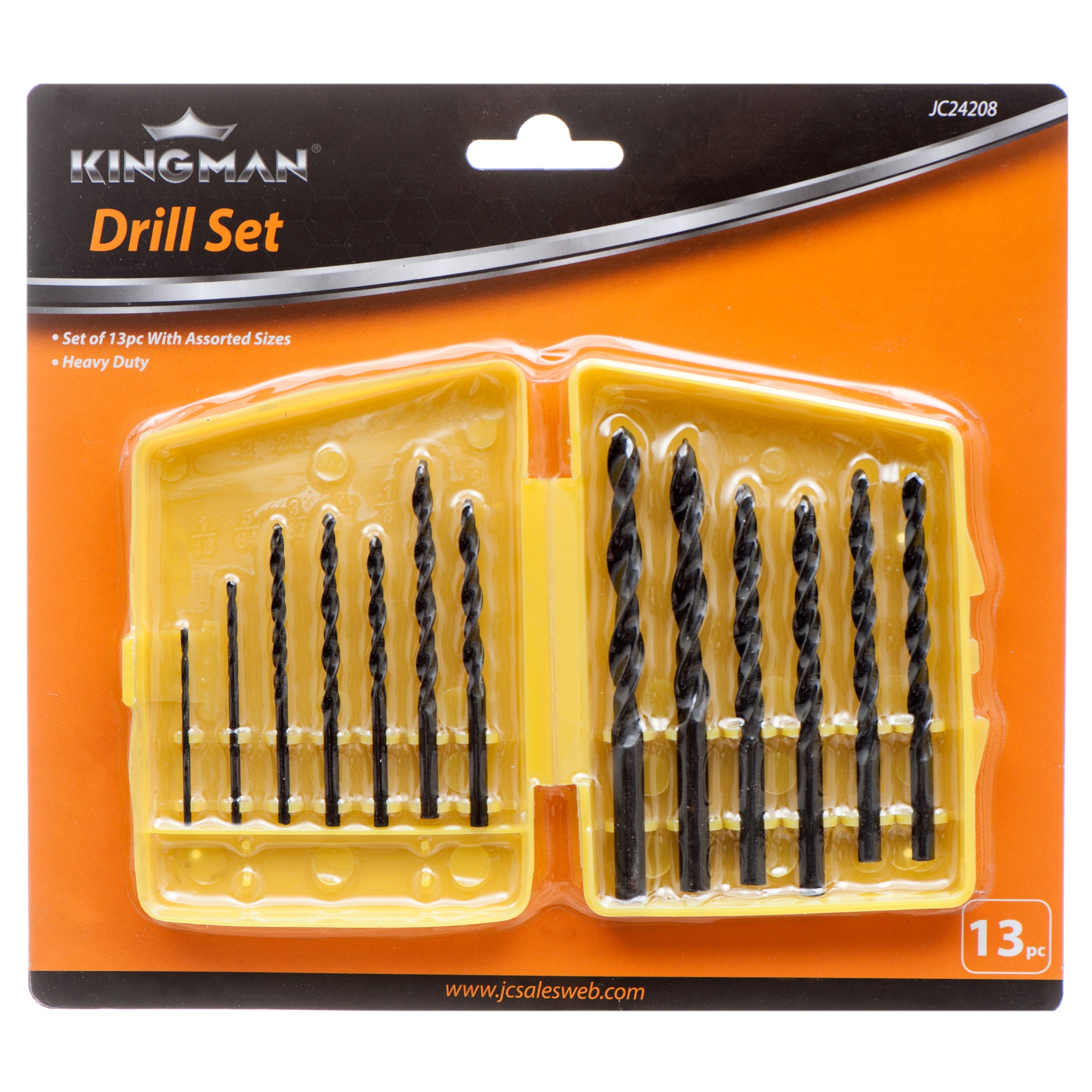 Kingman Tool Drill 13Pcs Set In A Case (Pack Of 1)