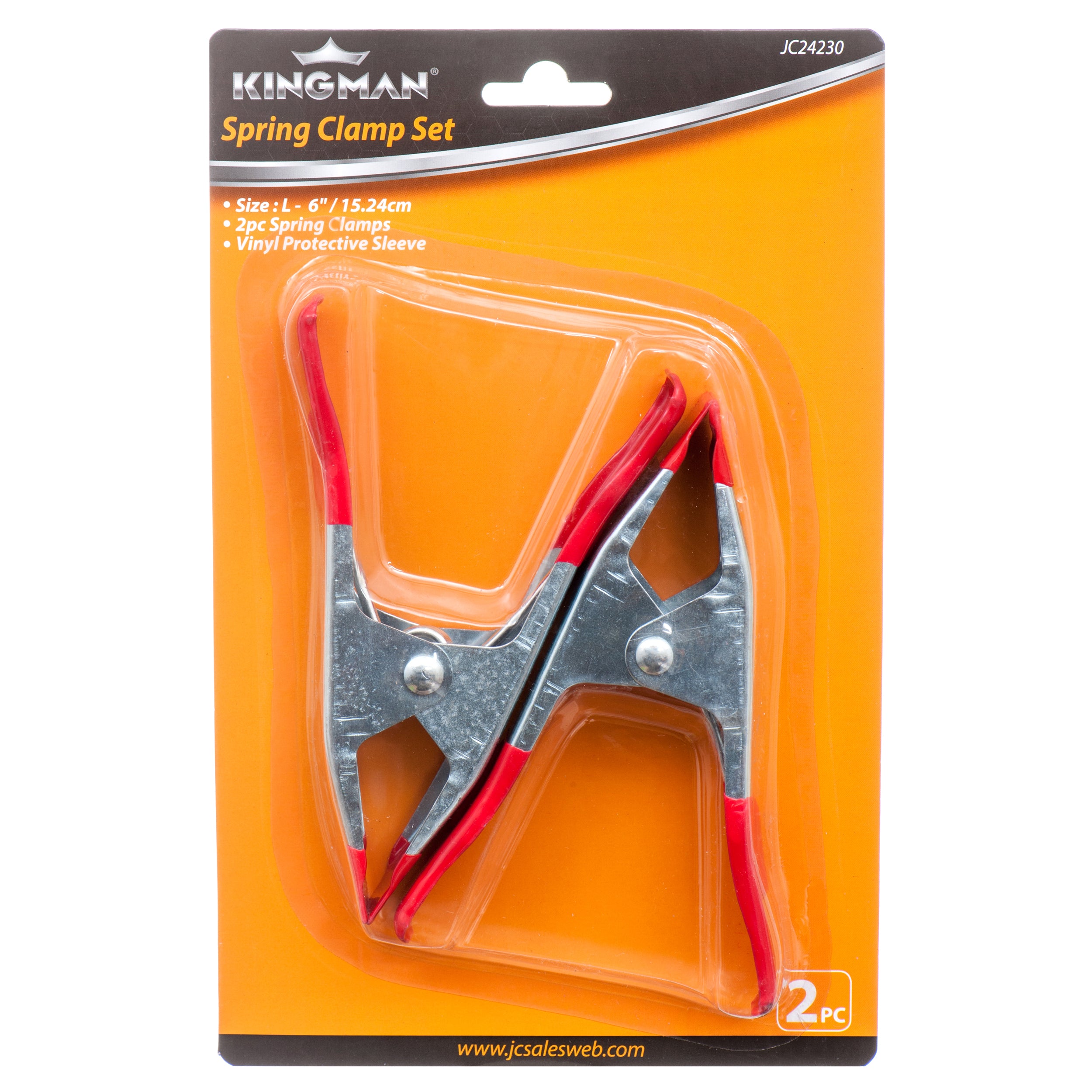 Kingman Spring Clamp Set 6" 2Pc (Pack Of 1)