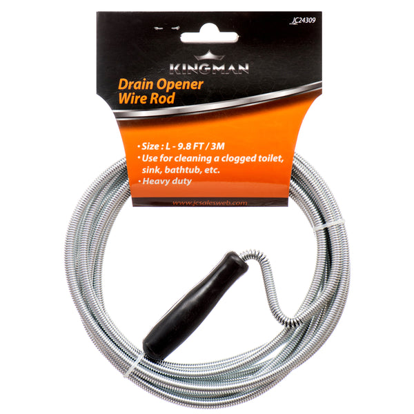 Kingman Drain Opener Wire Rod, 9.8’ (24 Pack)