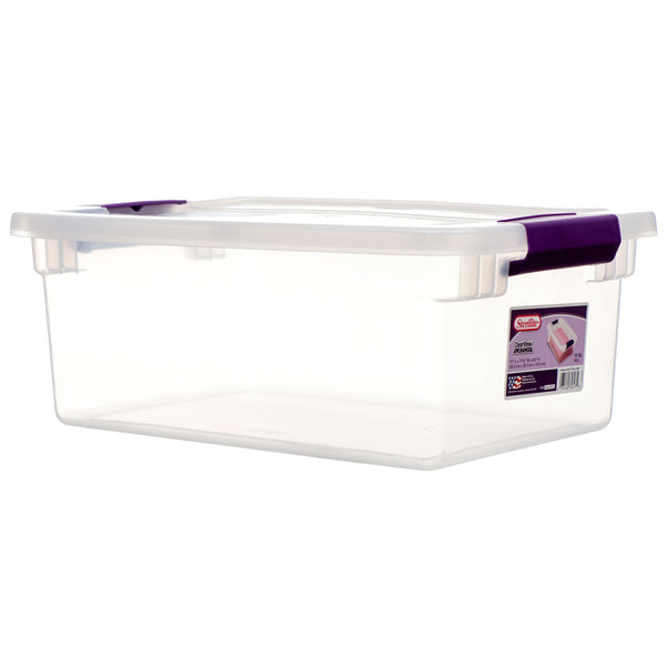 Sterilite Storage Box w/ Latch, 15 q (12 Pack)