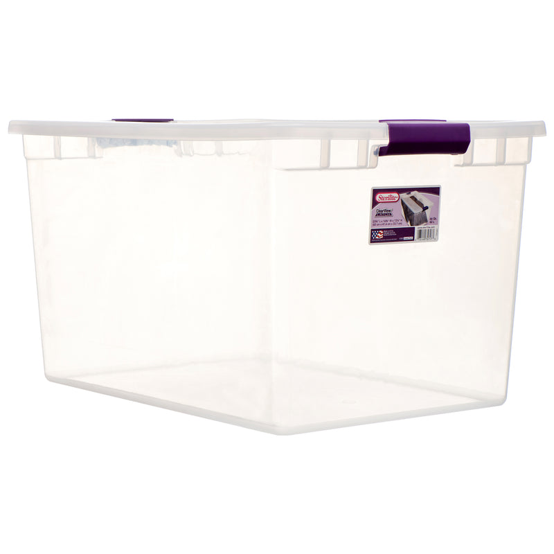 Sterilite Storage Box w/ Latch, 66 q (6 Pack)