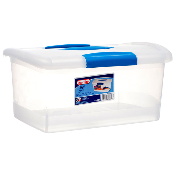 Sterilite Storage Box w/ Latch, 10.5 q (6 Pack)