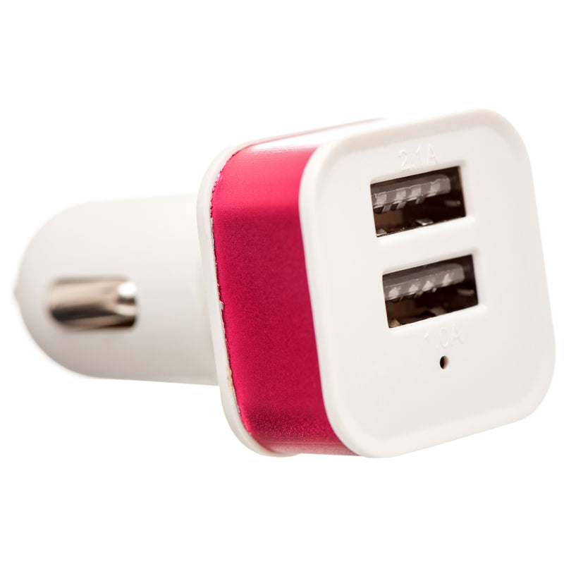 Car Charger W/2-Usb Connector (36 Pack)