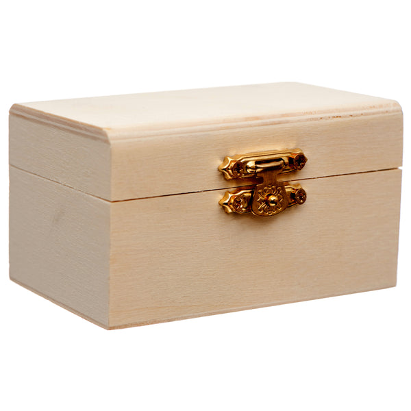 Wood Jewelry Box Flat Top 1 Ct (12 Pack)