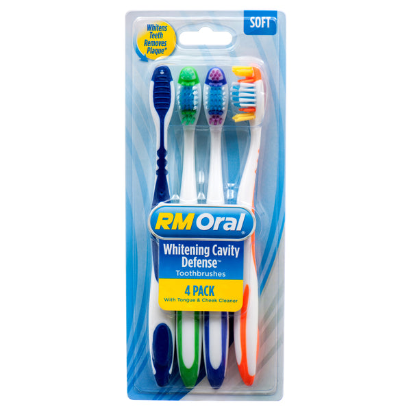 Whitening Defense Toothbrush, Soft, 4 Count (12 Pack)