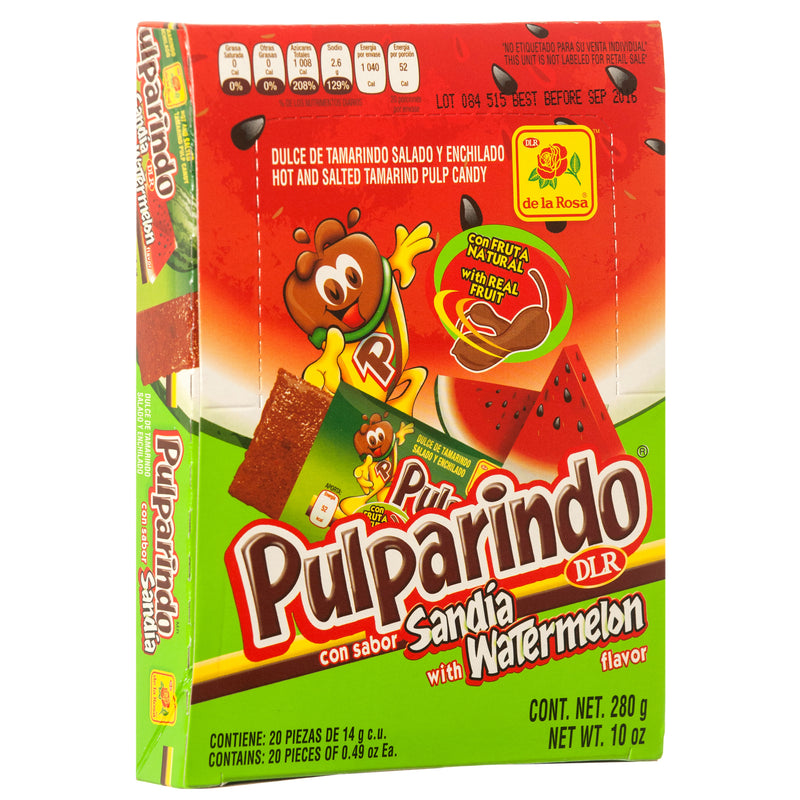 De La Rosa Watermelon Pulparindo, 20 Count (32 Pack)