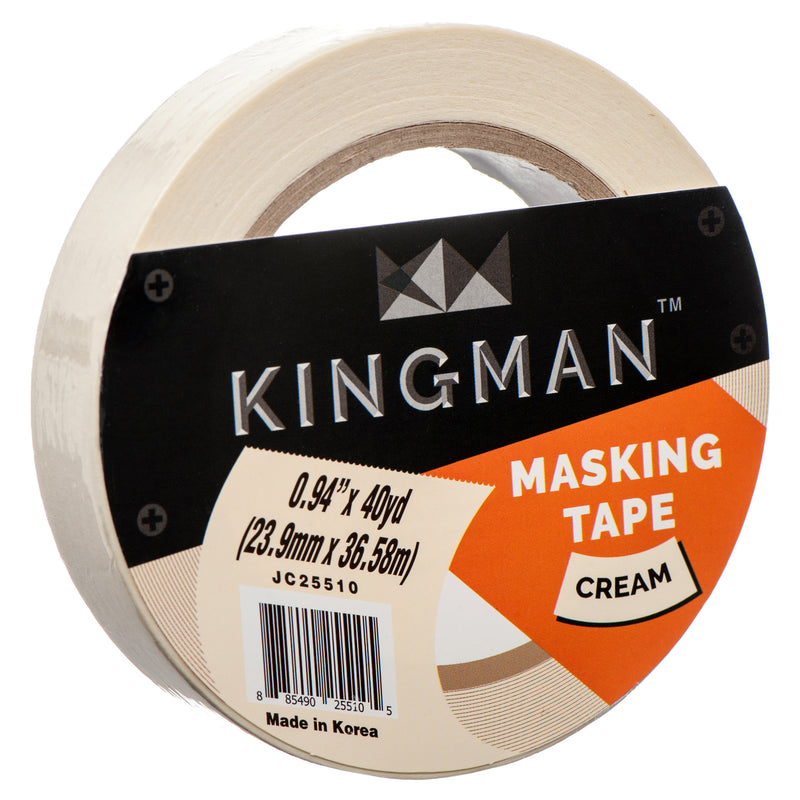 Kingman Masking Tape 0.94" X 40Yds (36 Pack)