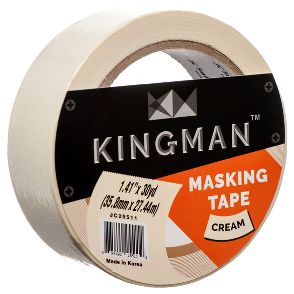 Kingman Masking Tape 1.41" X 30Yds (36 Pack)