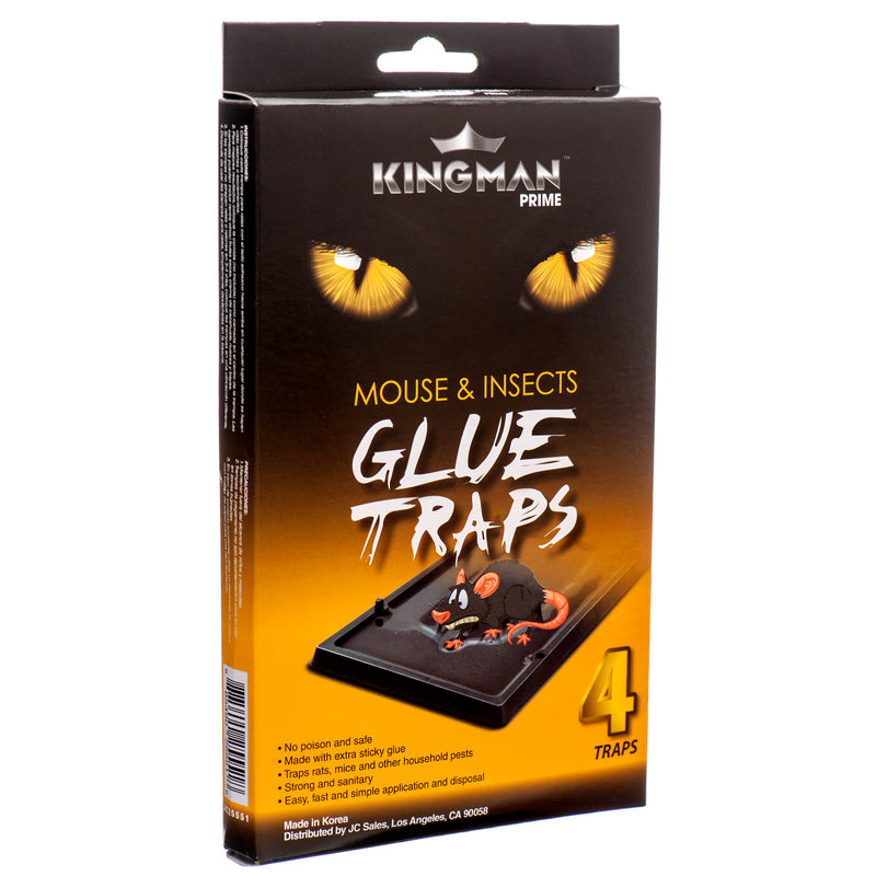 Kingman Prime Mouse Glue Trap Small 4 Pc (24 Pack)