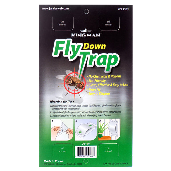 Kingman Fly & Insect Trap, 4 Count (48 Pack)
