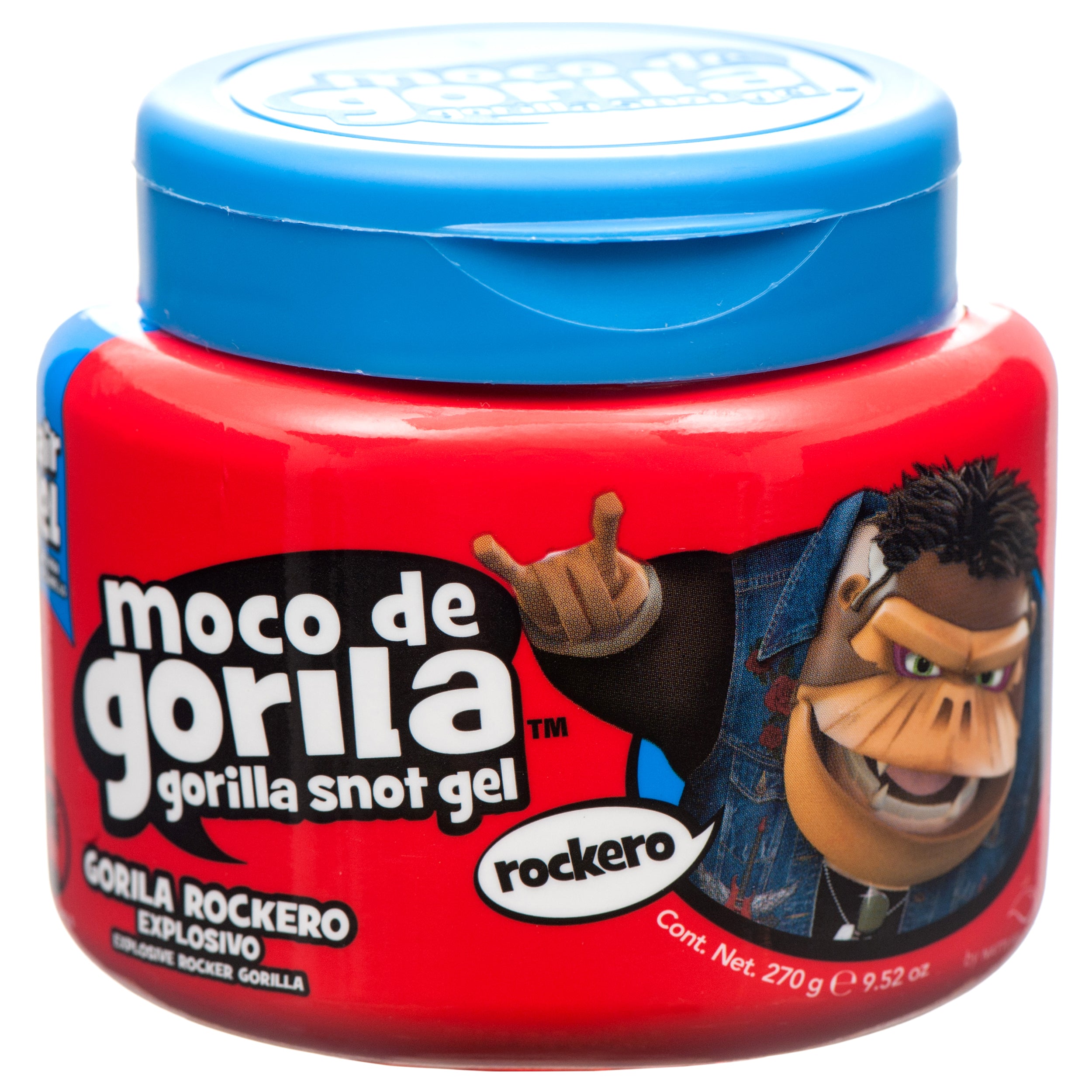 Moco de Gorila Rockero Explosivo Gorilla Snot hair gel 9.52 oz red jar for extreme hold styling