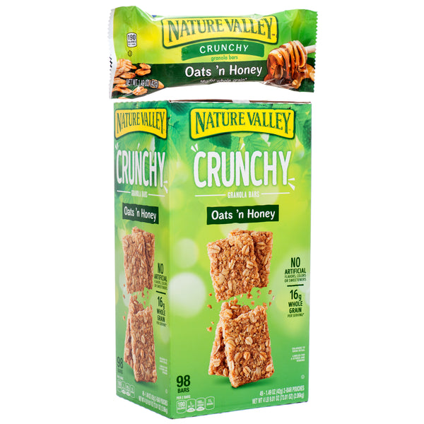Nature Valley Crunchy Granola Bars, Oats & Honey (49 Pack)