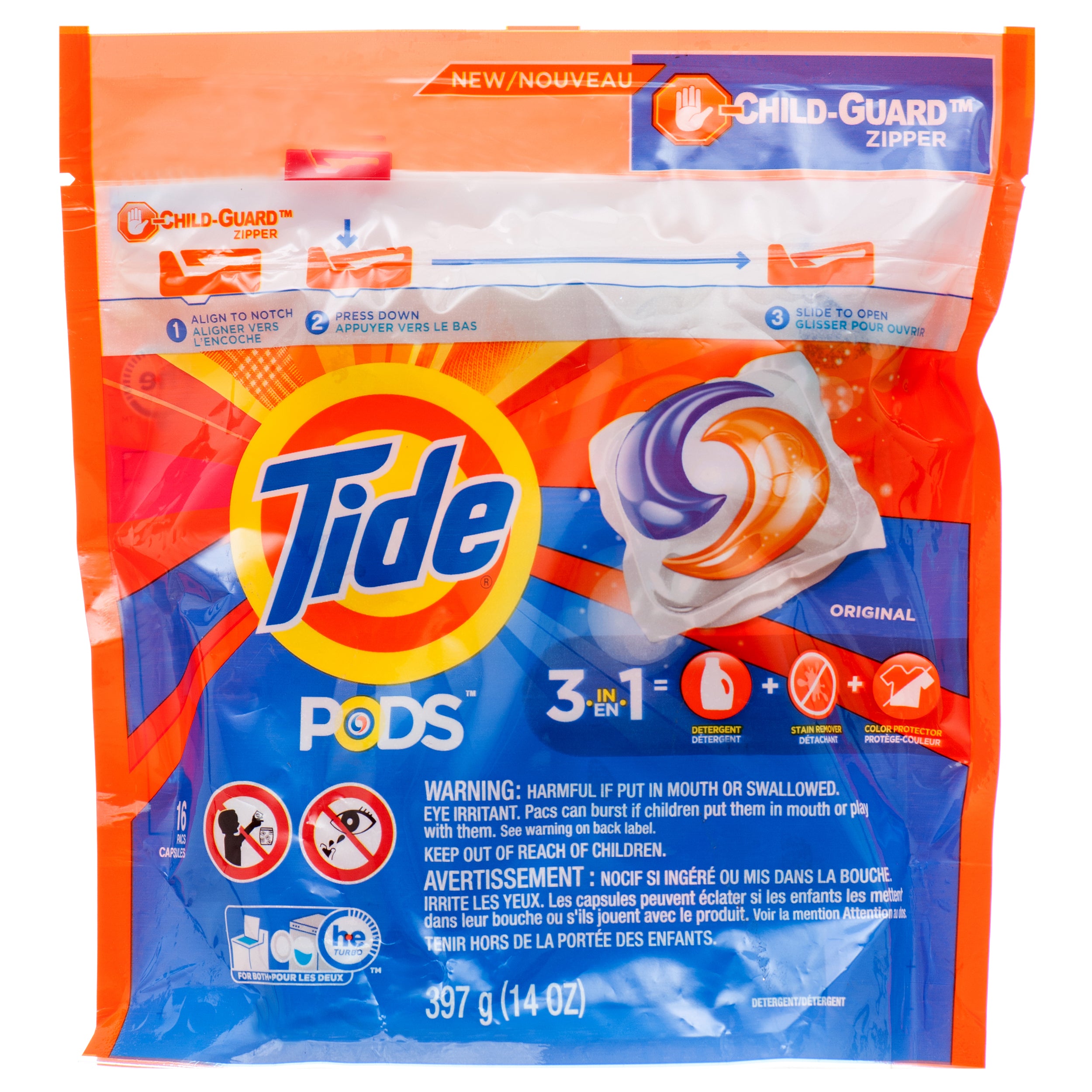 Tide Pods 3 In 1 Original 16 Ct (Pack Of 1)