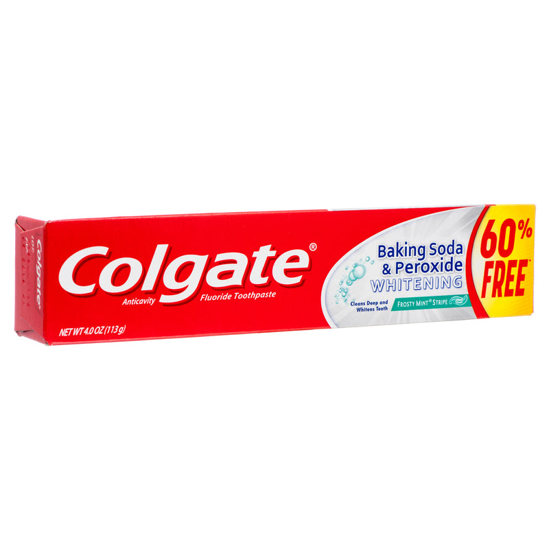 Colgate Toothpaste 2.5 Oz + 60% Free Baking Soda & Peroxide (24 Pack)