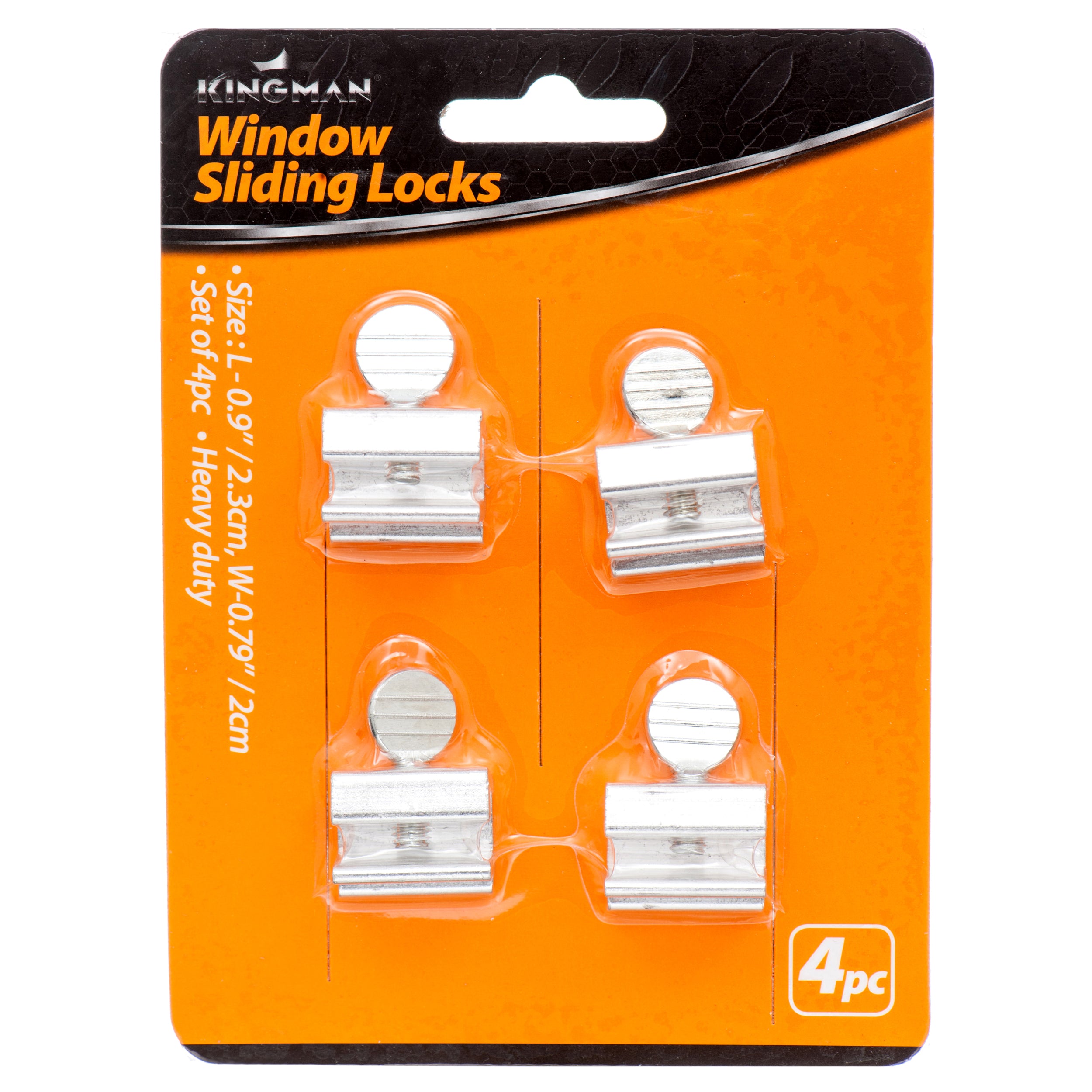 Kingman Window Sliding Lock 4Pc (Pack Of 1)