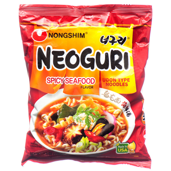 Nongshim Neoguri Spicy Seafood Udon, 4.2 oz (10 Pack)